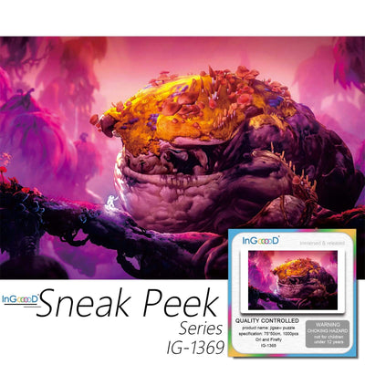 Ingooood-Jigsaw Puzzle 1000 Pieces-Sneak Peek Series-Ori and Firefly_IG-1369 Entertainment Toys for Adult Special Graduation or Birthday Gift Home Decor - Ingooood