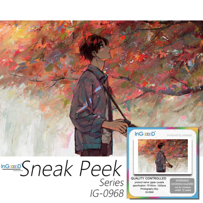 Ingooood-Jigsaw Puzzle 1000 Pieces-Sneak Peek Series-Photography Boy_IG-0968 Entertainment Toys for Graduation or Birthday Gift Home Decor - Ingooood