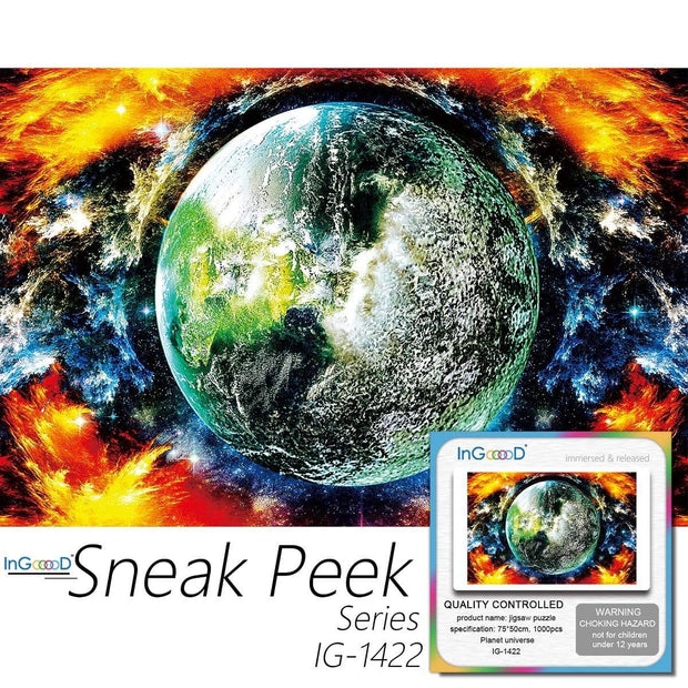 Ingooood-Jigsaw Puzzle 1000 Pieces-Sneak Peek Series-Planet Universe_IG-1422 Entertainment Toys for Adult Special Graduation or Birthday Gift Home Decor - Ingooood