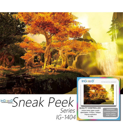 Ingooood-Jigsaw Puzzle 1000 Pieces-Sneak Peek Series-Populus euphratica_IG-1404 Entertainment Toys for Adult Special Graduation or Birthday Gift Home Decor - Ingooood