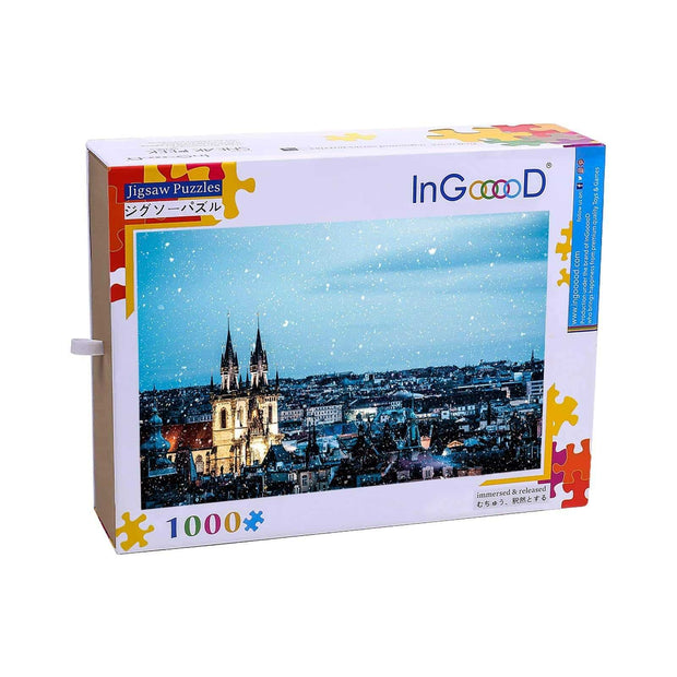 Ingooood-Jigsaw Puzzle 1000 Pieces-Sneak Peek Series-Prague_IG-1539 Entertainment Toys for Adult Graduation or Birthday Gift Home Decor - Ingooood_US