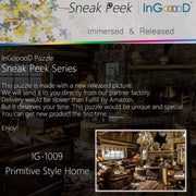 Ingooood-Jigsaw Puzzle 1000 Pieces-Sneak Peek Series-Primitive Style Home_IG-1009 Entertainment Toys for Adult Special Graduation or Birthday Gift Home Decor - Ingooood
