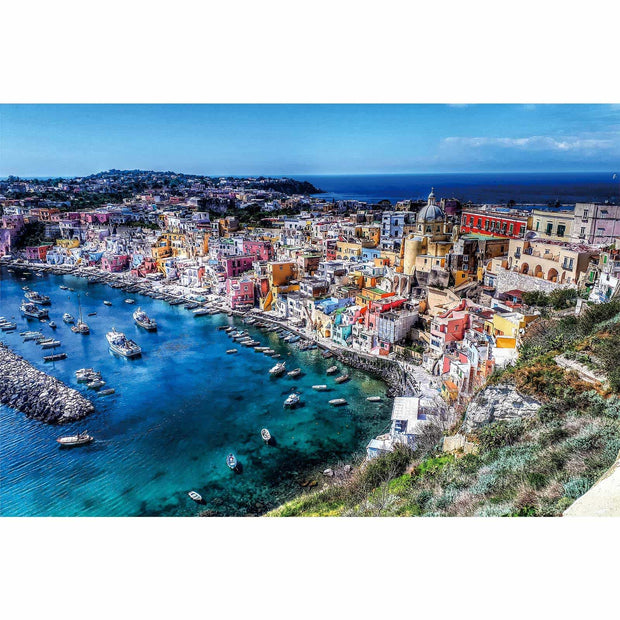 Ingooood-Jigsaw Puzzle 1000 Pieces-Sneak Peek Series-Procida Island_IG-1551 Entertainment Toys for Adult Graduation or Birthday Gift Home Decor - Ingooood_US