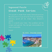 Ingooood-Jigsaw Puzzle 1000 Pieces-Sneak Peek Series-Procida Island_IG-1551 Entertainment Toys for Adult Graduation or Birthday Gift Home Decor - Ingooood_US