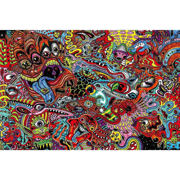 Ingooood-Jigsaw Puzzle 1000 Pieces-Sneak Peek Series-Psychedelic reel_IG-1548 Entertainment Toys for Adult Graduation or Birthday Gift Home Decor - Ingooood_US