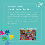 Ingooood-Jigsaw Puzzle 1000 Pieces-Sneak Peek Series-Psychedelic reel_IG-1548 Entertainment Toys for Adult Graduation or Birthday Gift Home Decor - Ingooood_US