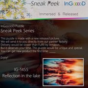 Ingooood-Jigsaw Puzzle 1000 Pieces-Sneak Peek Series- Reflection in the lake_IG-1455 Entertainment Toys for Adult Graduation or Birthday Gift Home Decor - Ingooood