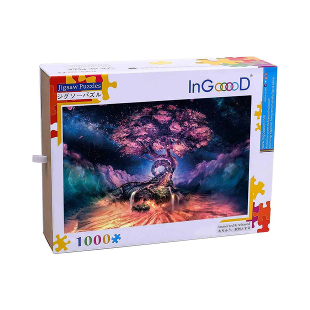 Ingooood-Jigsaw Puzzle 1000 Pieces-Sneak Peek Series-Reincarnation tree_IG-1546 Entertainment Toys for Adult Graduation or Birthday Gift Home Decor - Ingooood_US