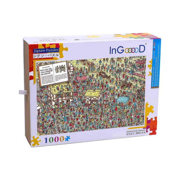 Ingooood-Jigsaw Puzzle 1000 Pieces-Sneak Peek Series-Roman Agora_IG-1547 Entertainment Toys for Adult Graduation or Birthday Gift Home Decor - Ingooood_US