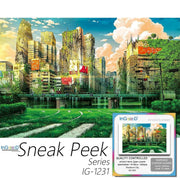 Ingooood-Jigsaw Puzzle 1000 Pieces-Sneak Peek Series-Rundown City_IG-1231 Entertainment Toys for Adult Special Graduation or Birthday Gift Home Decor - Ingooood