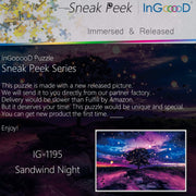 Ingooood-Jigsaw Puzzle 1000 Pieces-Sneak Peek Series-Sandwind Night_IG-1195 Entertainment Toys for Adult Special Graduation or Birthday Gift Home Decor - Ingooood