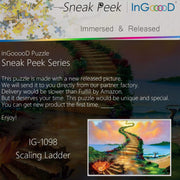 Ingooood-Jigsaw Puzzle 1000 Pieces-Sneak Peek Series- Scaling Ladder_IG-1098 Entertainment Toys for  Graduation or Birthday Gift Home Decor - Ingooood