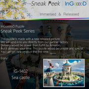 Ingooood-Jigsaw Puzzle 1000 Pieces-Sneak Peek Series-Sea Castle_IG-1402 Entertainment Toys for Adult Special Graduation or Birthday Gift Home Decor - Ingooood