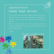 Ingooood-Jigsaw Puzzle 1000 Pieces-Sneak Peek Series-Secluded stream_IG-1595 Entertainment Toys for Adult Graduation or Birthday Gift Home Decor - Ingooood_US