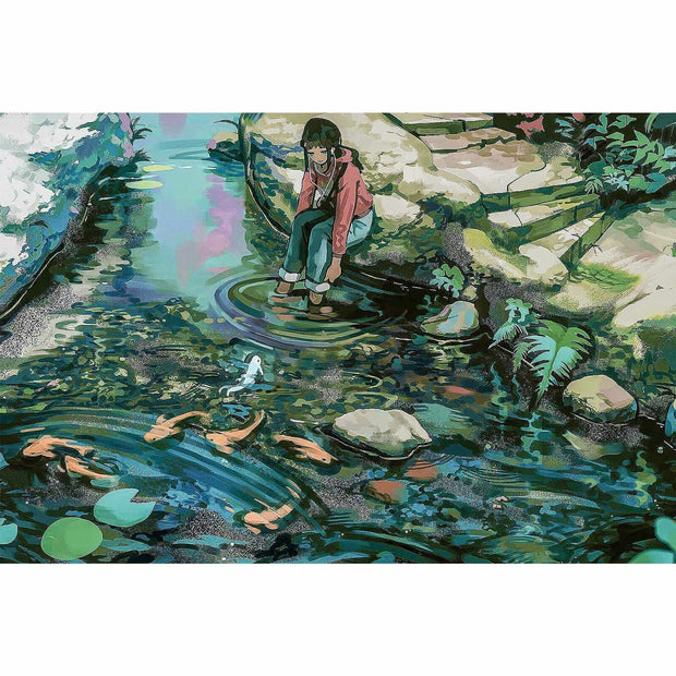 Ingooood-Jigsaw Puzzle 1000 Pieces-Sneak Peek Series-Secluded stream_IG-1595 Entertainment Toys for Adult Graduation or Birthday Gift Home Decor - Ingooood_US