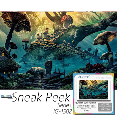 Ingooood-Jigsaw Puzzle 1000 Pieces-Sneak Peek Series-Shrink the world_IG-1502 Entertainment Toys for Adult Graduation or Birthday Gift Home Decor - Ingooood