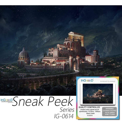 Ingooood- Jigsaw Puzzle 1000 Pieces- Sneak Peek Series- Silent Castle_IG-0614 Entertainment Toys for Graduation or Birthday Gift Home Decor - Ingooood