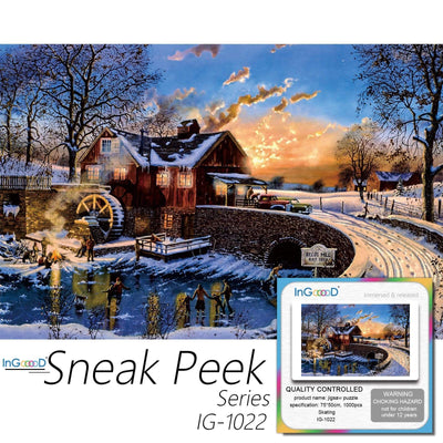 Ingooood-Jigsaw Puzzle 1000 Pieces-Sneak Peek Series-Skating_IG-1022 Entertainment Toys for Adult Special Graduation or Birthday Gift Home Decor - Ingooood