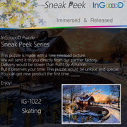 Ingooood-Jigsaw Puzzle 1000 Pieces-Sneak Peek Series-Skating_IG-1022 Entertainment Toys for Adult Special Graduation or Birthday Gift Home Decor - Ingooood