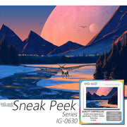 Ingooood- Jigsaw Puzzle 1000 Pieces- Sneak Peek Series-Snow Deer_IG-0630 Entertainment Toys for Adult Special Graduation or Birthday Gift Home Decor - Ingooood