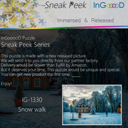 Ingooood-Jigsaw Puzzle 1000 Pieces-Sneak Peek Series-Snow Walk_IG-1330 Entertainment Toys for Adult Special Graduation or Birthday Gift Home Decor - Ingooood