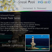 Ingooood-Jigsaw Puzzle 1000 Pieces-Sneak Peek Series-Solitude Lighthouse_IG-1222 Entertainment Toys for Adult Special Graduation or Birthday Gift Home Decor - Ingooood