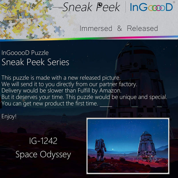 Ingooood-Jigsaw Puzzle 1000 Pieces-Sneak Peek Series-Space Odyssey_IG-11242 Entertainment Toys for Adult Special Graduation or Birthday Gift Home Decor - Ingooood