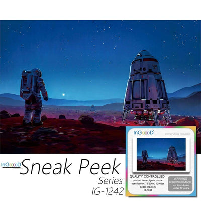 Ingooood-Jigsaw Puzzle 1000 Pieces-Sneak Peek Series-Space Odyssey_IG-11242 Entertainment Toys for Adult Special Graduation or Birthday Gift Home Decor - Ingooood