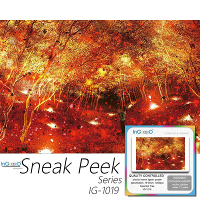 Ingooood-Jigsaw Puzzle 1000 Pieces-Sneak Peek Series-Splendid Tree_IG-1019 Entertainment Toys for Adult Special Graduation or Birthday Gift Home Decor - Ingooood
