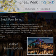 Ingooood- Jigsaw Puzzle 1000 Pieces- Sneak Peek Series-Steamship Castle_IG-0842 Entertainment Toys for Adult Graduation or Birthday Gift Home Decor - Ingooood