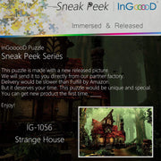 Ingooood-Jigsaw Puzzle 1000 Pieces-Sneak Peek Series-Strange House_IG-1056 Entertainment Toys for Adult Special Graduation or Birthday Gift Home Decor - Ingooood