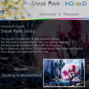 Ingooood-Jigsaw Puzzle 1000 Pieces-Sneak Peek Series-Strolling in Wonderland_IG-1489 Entertainment Toys for Adult Graduation or Birthday Gift Home Decor - Ingooood
