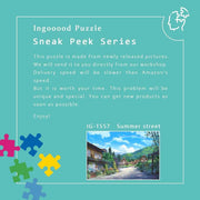 Ingooood-Jigsaw Puzzle 1000 Pieces-Sneak Peek Series-Summer street_IG-1557 Entertainment Toys for Adult Graduation or Birthday Gift Home Decor - Ingooood_US