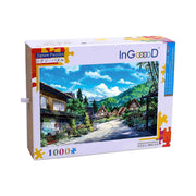 Ingooood-Jigsaw Puzzle 1000 Pieces-Sneak Peek Series-Summer street_IG-1557 Entertainment Toys for Adult Graduation or Birthday Gift Home Decor - Ingooood_US