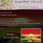 Ingooood-Jigsaw Puzzle 1000 Pieces-Sneak Peek Series-Sunrise up Close_IG-1265 Entertainment Toys for Adult Special Graduation or Birthday Gift Home Decor - Ingooood