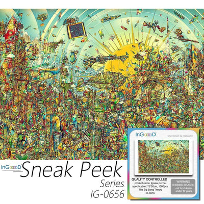 Ingooood- Jigsaw Puzzle 1000 Pieces- Sneak Peek Series-The Big Bang Theory_IG-0656 Entertainment Toys for Graduation or Birthday Gift Home Decor - Ingooood