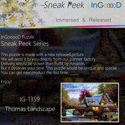 Ingooood-Jigsaw Puzzle 1000 Pieces-Sneak Peek Series-Thomas Landscape_IG-1359 Entertainment Toys for Adult Special Graduation or Birthday Gift Home Decor - Ingooood