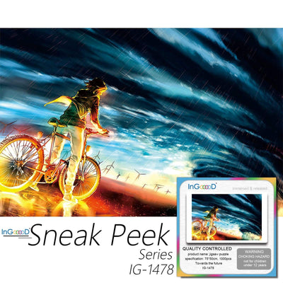 Ingooood-Jigsaw Puzzle 1000 Pieces-Sneak Peek Series-Towards the future_IG-1478 Entertainment Toys for Adult Graduation or Birthday Gift Home Decor - Ingooood