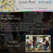Ingooood- Jigsaw Puzzle 1000 Pieces- Sneak Peek Series-Town Style_IG-0663 Entertainment Toys for Adult Special Graduation or Birthday Gift Home Decor - Ingooood