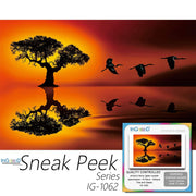 Ingooood-Jigsaw Puzzle 1000 Pieces-Sneak Peek Series-Tree and Geese_IG-1062 Entertainment Toys for Adult Special Graduation or Birthday Gift Home Decor - Ingooood