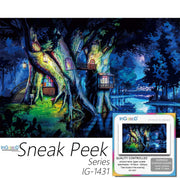Ingooood-Jigsaw Puzzle 1000 Pieces-Sneak Peek Series-Tree house in the evening_IG-1431 Entertainment Toys for Adult Graduation or Birthday Gift Home Decor - Ingooood