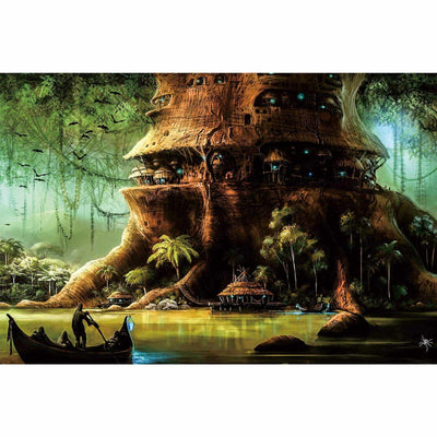 Ingooood-Jigsaw Puzzle 1000 Pieces-Sneak Peek Series-Tree house tribe_IG-1590 Entertainment Toys for Adult Graduation or Birthday Gift Home Decor - Ingooood_US