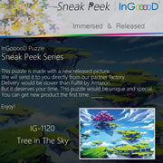 Ingooood-Jigsaw Puzzle 1000 Pieces-Sneak Peek Series-Tree in The Sky_IG-1120 Entertainment Toys for Graduation or Birthday Gift Home Decor - Ingooood