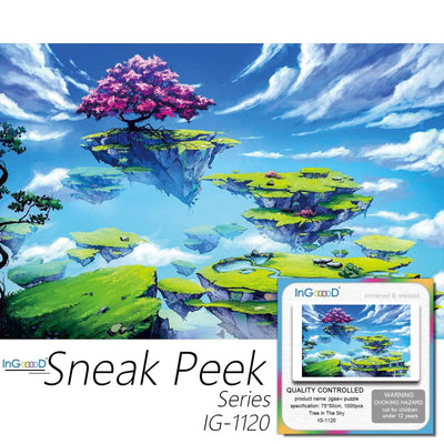 Ingooood-Jigsaw Puzzle 1000 Pieces-Sneak Peek Series-Tree in The Sky_IG-1120 Entertainment Toys for Graduation or Birthday Gift Home Decor - Ingooood