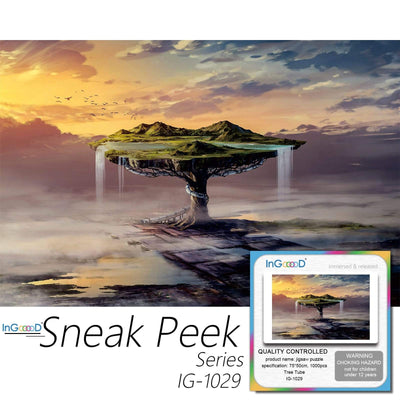 Ingooood-Jigsaw Puzzle 1000 Pieces-Sneak Peek Series-Tree Tube_IG-1029 Entertainment Toys for Adult Special Graduation or Birthday Gift Home Decor - Ingooood