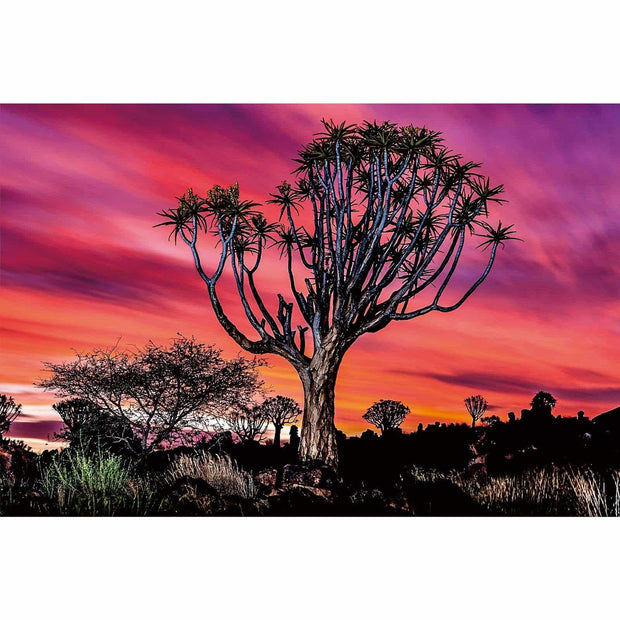 Ingooood-Jigsaw Puzzle 1000 Pieces-Sneak Peek Series-Trees at dusk_IG-1578 Entertainment Toys for Adult Graduation or Birthday Gift Home Decor - Ingooood_US