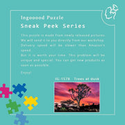 Ingooood-Jigsaw Puzzle 1000 Pieces-Sneak Peek Series-Trees at dusk_IG-1578 Entertainment Toys for Adult Graduation or Birthday Gift Home Decor - Ingooood_US
