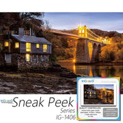 Ingooood-Jigsaw Puzzle 1000 Pieces-Sneak Peek Series-Twilight Night Scene_IG-1406 Entertainment Toys for Adult Special Graduation or Birthday Gift Home Decor - Ingooood