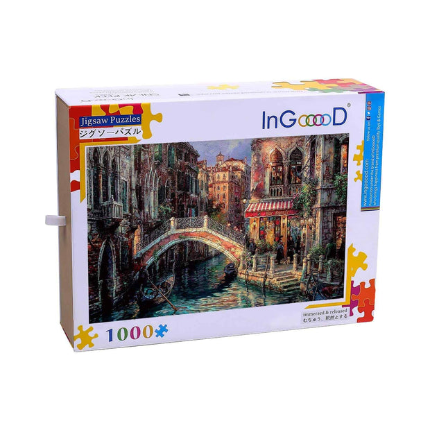 Ingooood-Jigsaw Puzzle 1000 Pieces-Sneak Peek Series-Venice landscape_IG-1527 Entertainment Toys for Adult Graduation or Birthday Gift Home Decor - Ingooood
