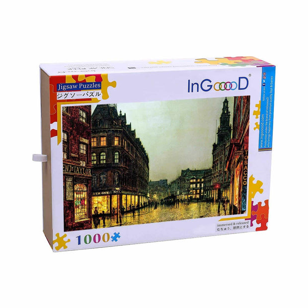 Ingooood-Jigsaw Puzzle 1000 Pieces-Sneak Peek Series-Victoria night view_IG-1528 Entertainment Toys for Adult Graduation or Birthday Gift Home Decor - Ingooood